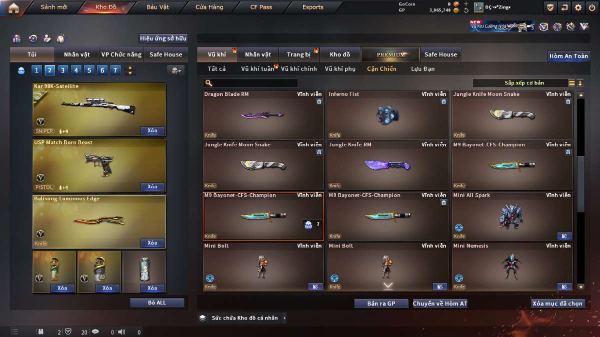 shop acc cf uy tin gia re